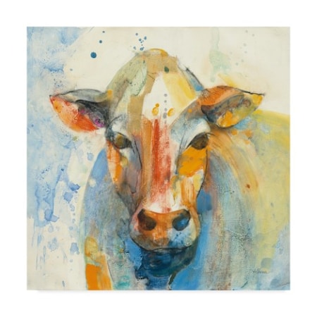 Albena Hristova 'Happy Cows Ii' Canvas Art,24x24